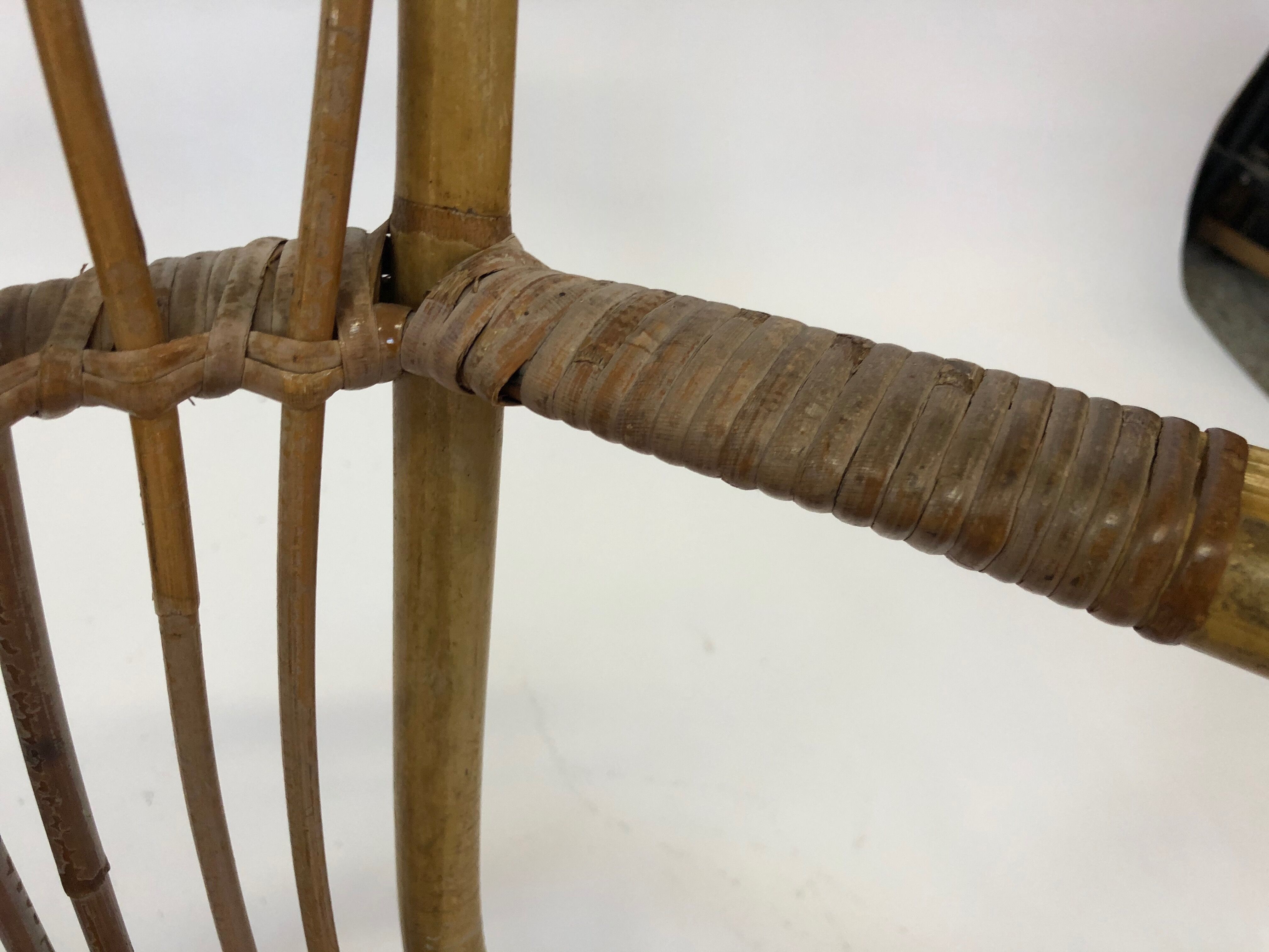 Rattan chair by Rohe Noordwolde, 1960