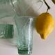 Set of 7 Biot cups in bubbled glass 1970