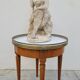 Antique Louis xvi style white marble hot water bottle coffee table