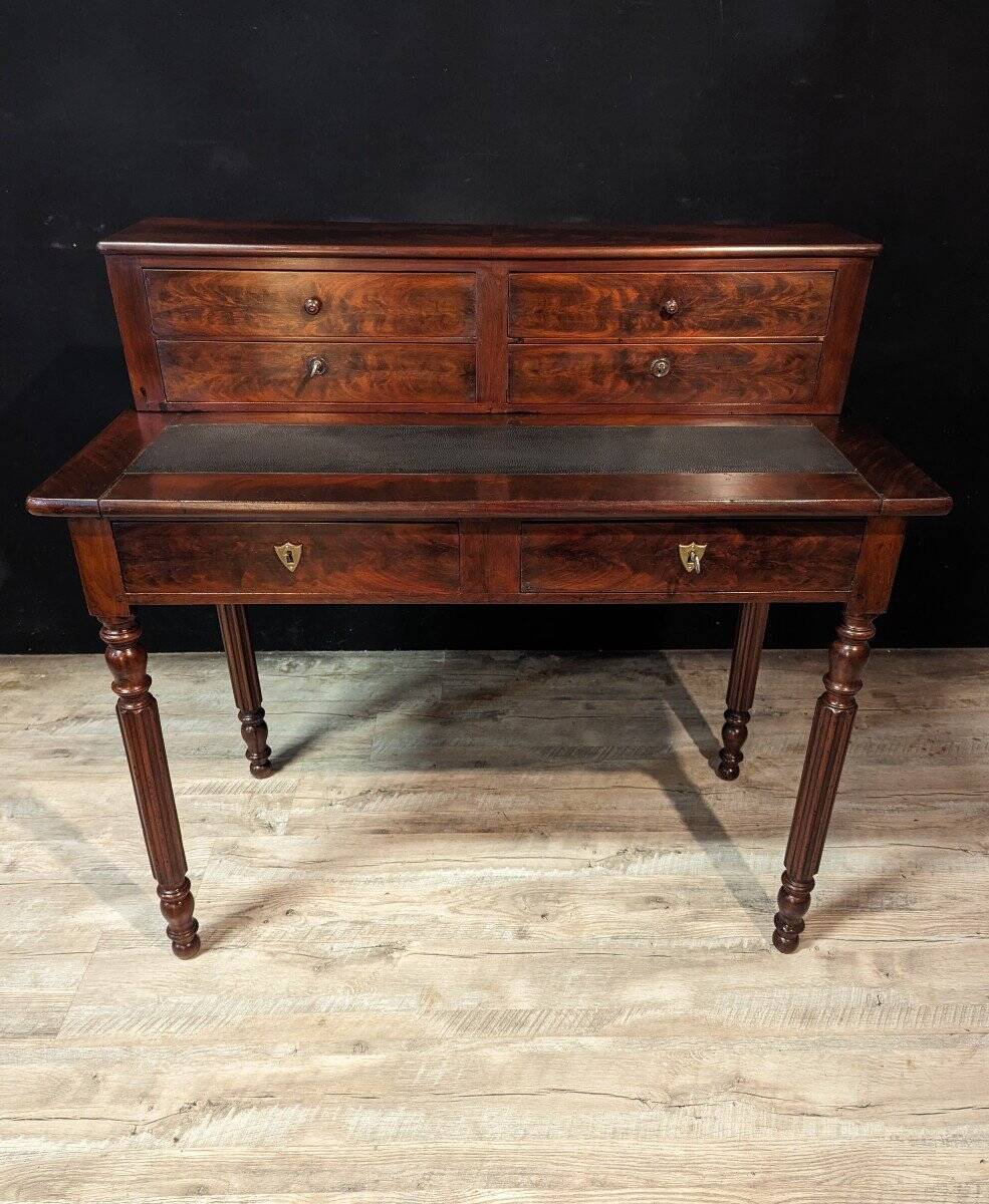 Louis Philippe Tiered Desk In Mahogany