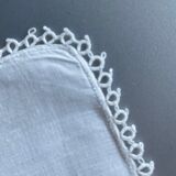 Set of 5 tea towels, handkerchiefs, embroidered pouches