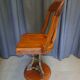 American chair in walnut and cast iron