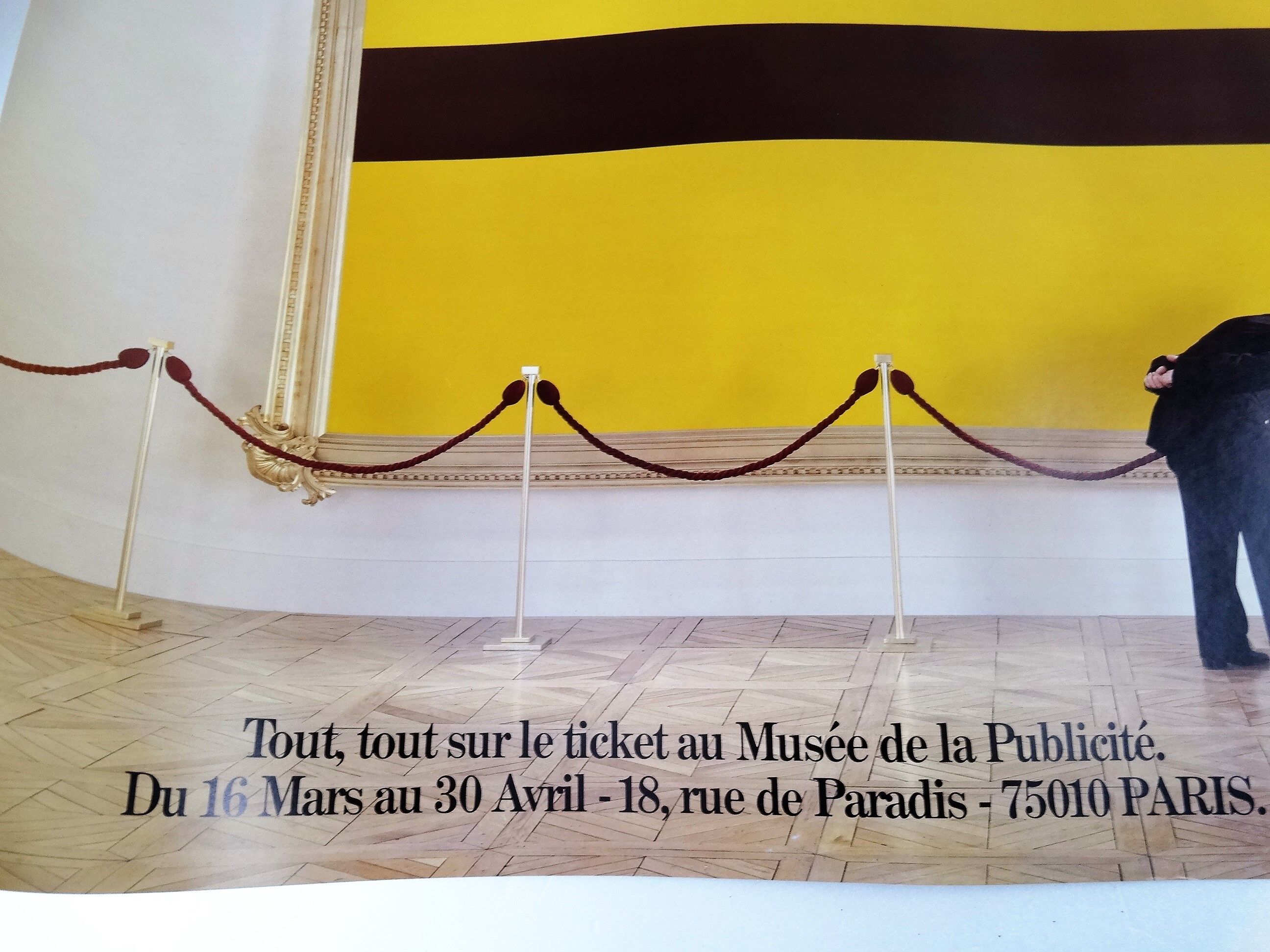 The museum has the ratp ticket poster