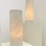 Gruppo NP2 Pair of table lamps in Calacatta Marble