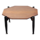 Italian Modernist Coffee Table in Teak and Lacquered Metal, 1950s