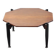 Italian Modernist Coffee Table in Teak and Lacquered Metal, 1950s