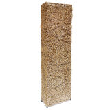 Woven rattan lamppost