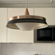 Scandinavian pendant lamp Bent karlby for Lyfa, Denmark 1960 vintage