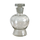Carafe glass art deco décor crafted