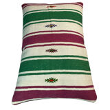 Vintage turkish kilim cushion cover , 40 x 60 cm