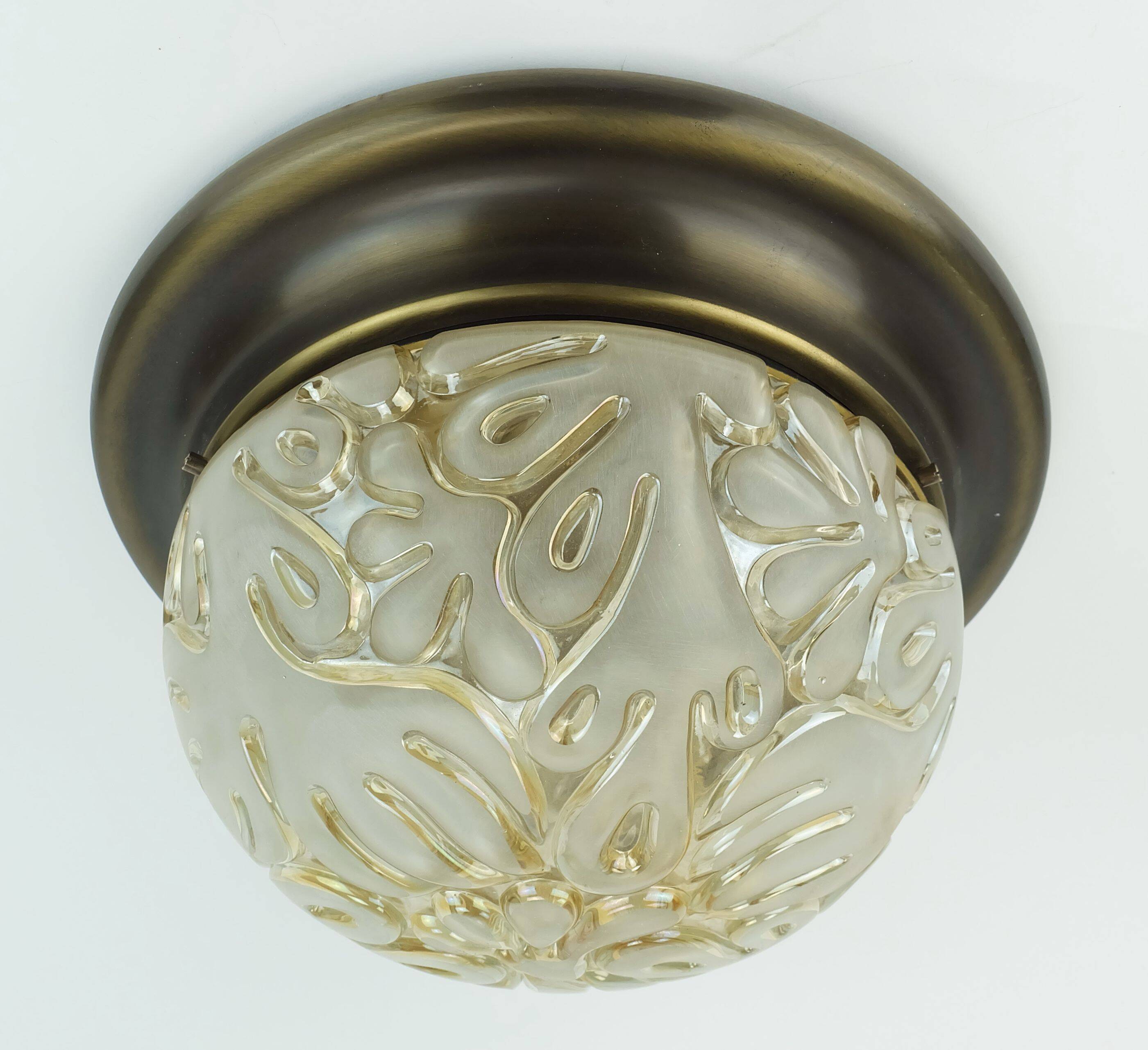 beautiful mid century CEILING FIXTURE plafoniere flush mount 1970