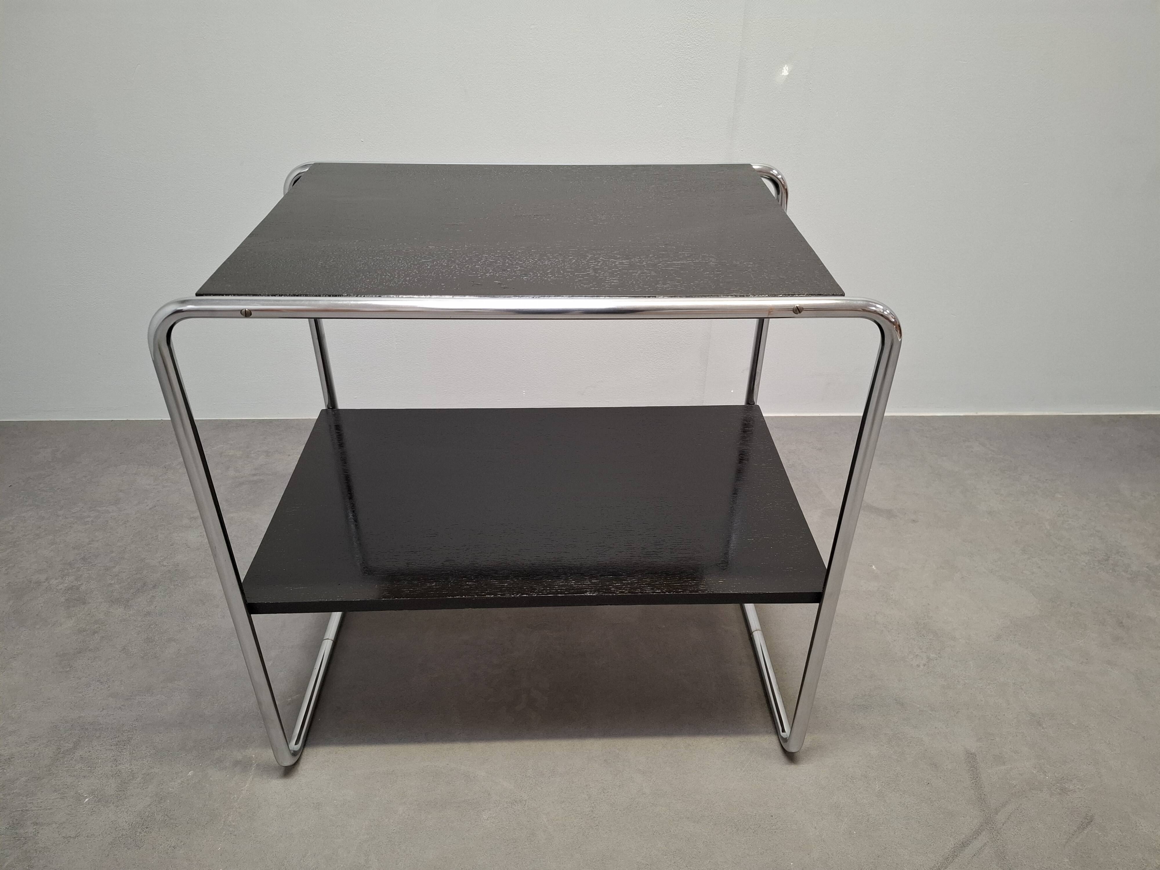 Bauhaus Side Table Attributed to Marcel Breuer, Czechoslovakia