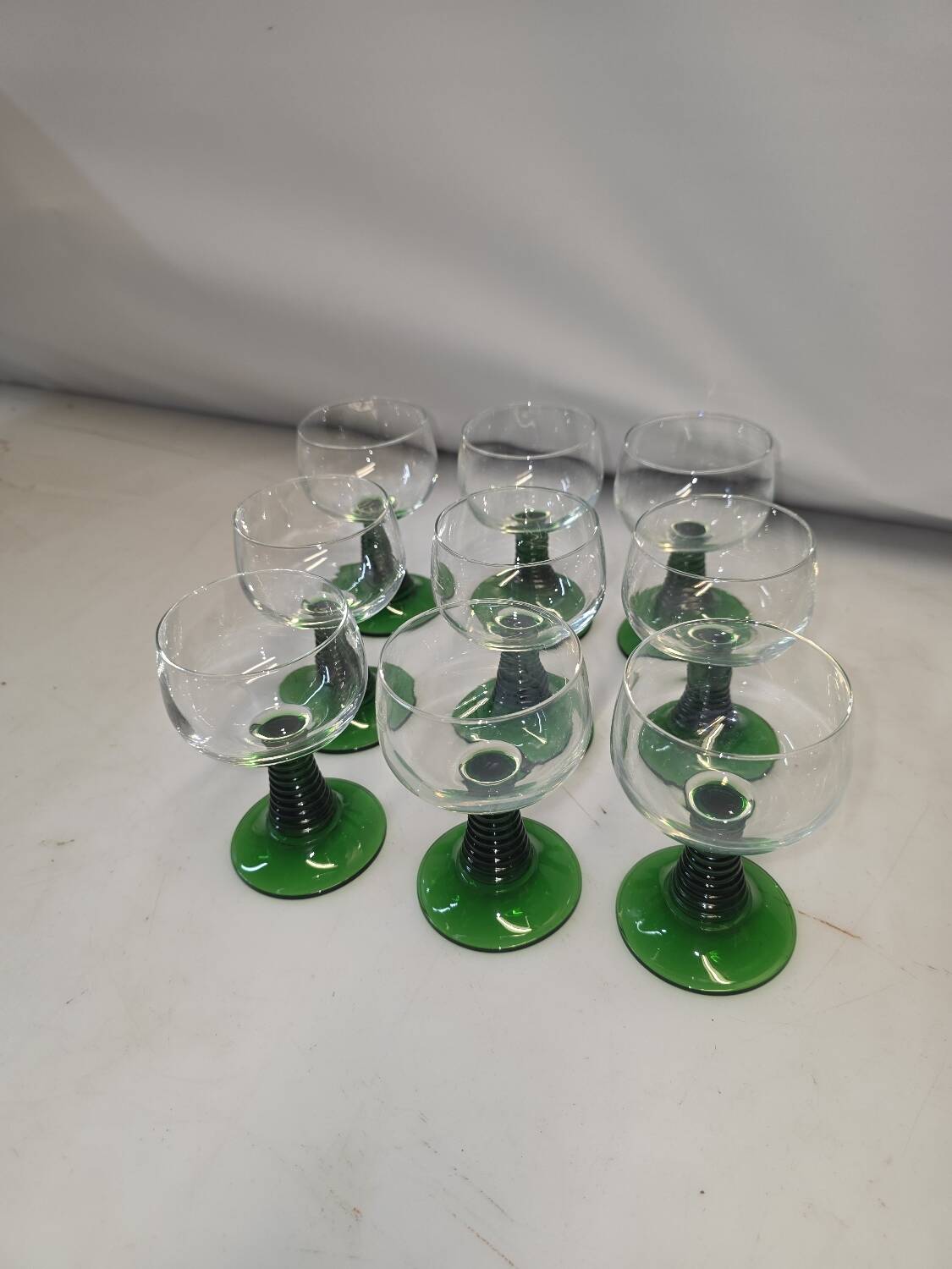 9 Alsace wine glasses from the 70s