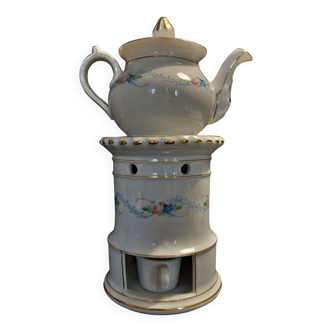 Complete old Paris 19th century Paris porcelain tea pot