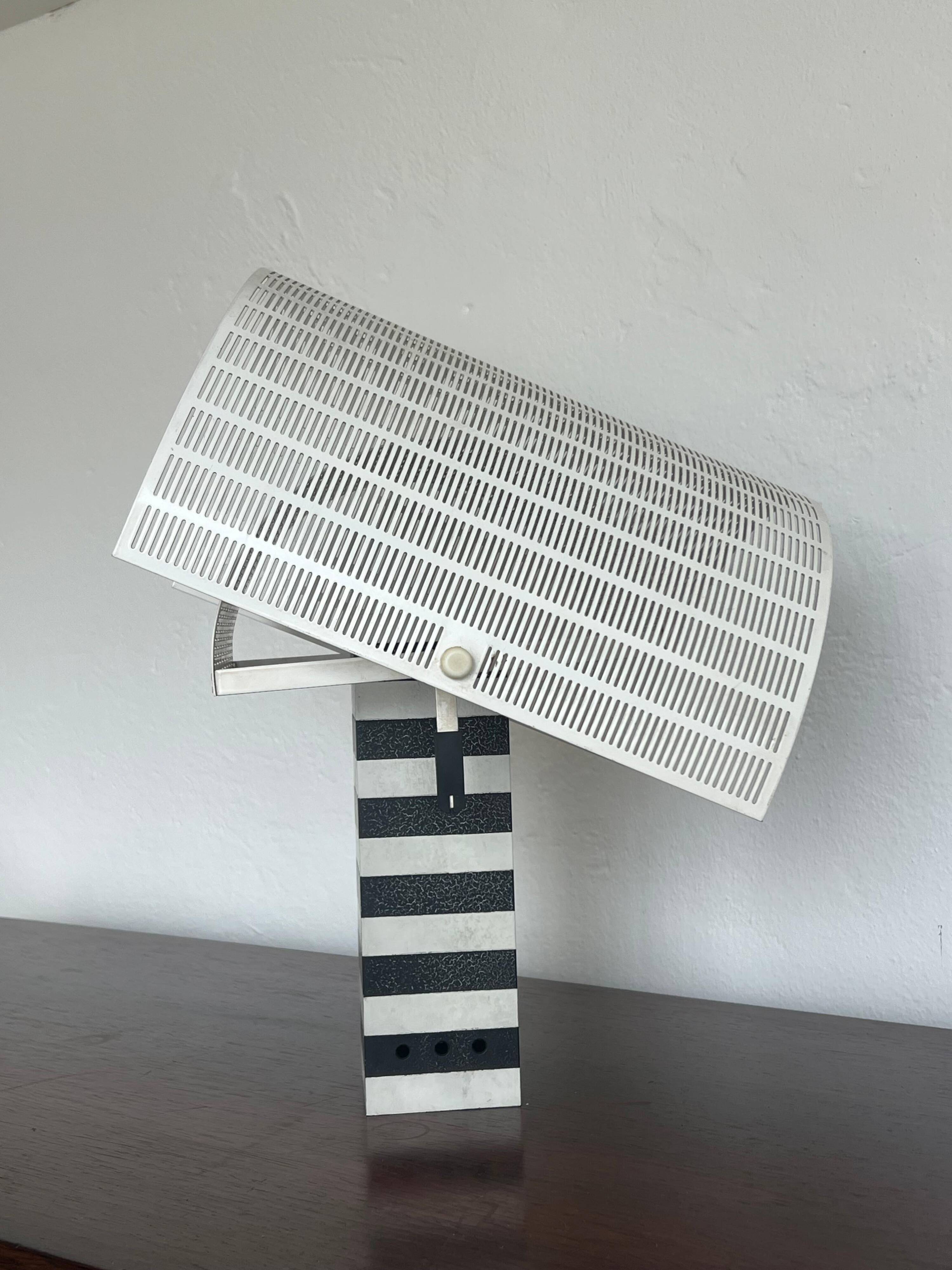 Postmodern Vintage Black White wall Lamp Shogun Mario Botta Artemide 1986 Italy