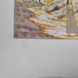 Les champs - hand-signed numbered lithograph - max savy - 48/100