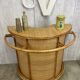 Bar en rotin vintage