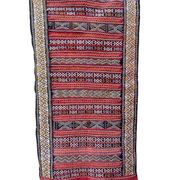 Handwoven Berber Kilim rug, wall hanging.