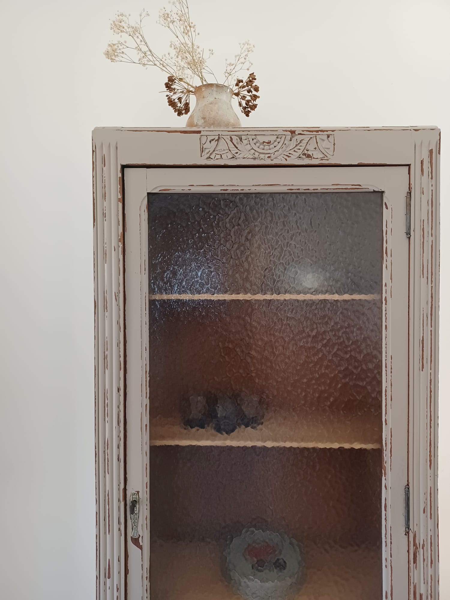 Parisian art-deco glazed wardrobe