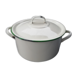 Enamelled sheet metal cocotte