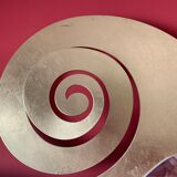 Free-form gold contemporary mirror 95x110cm