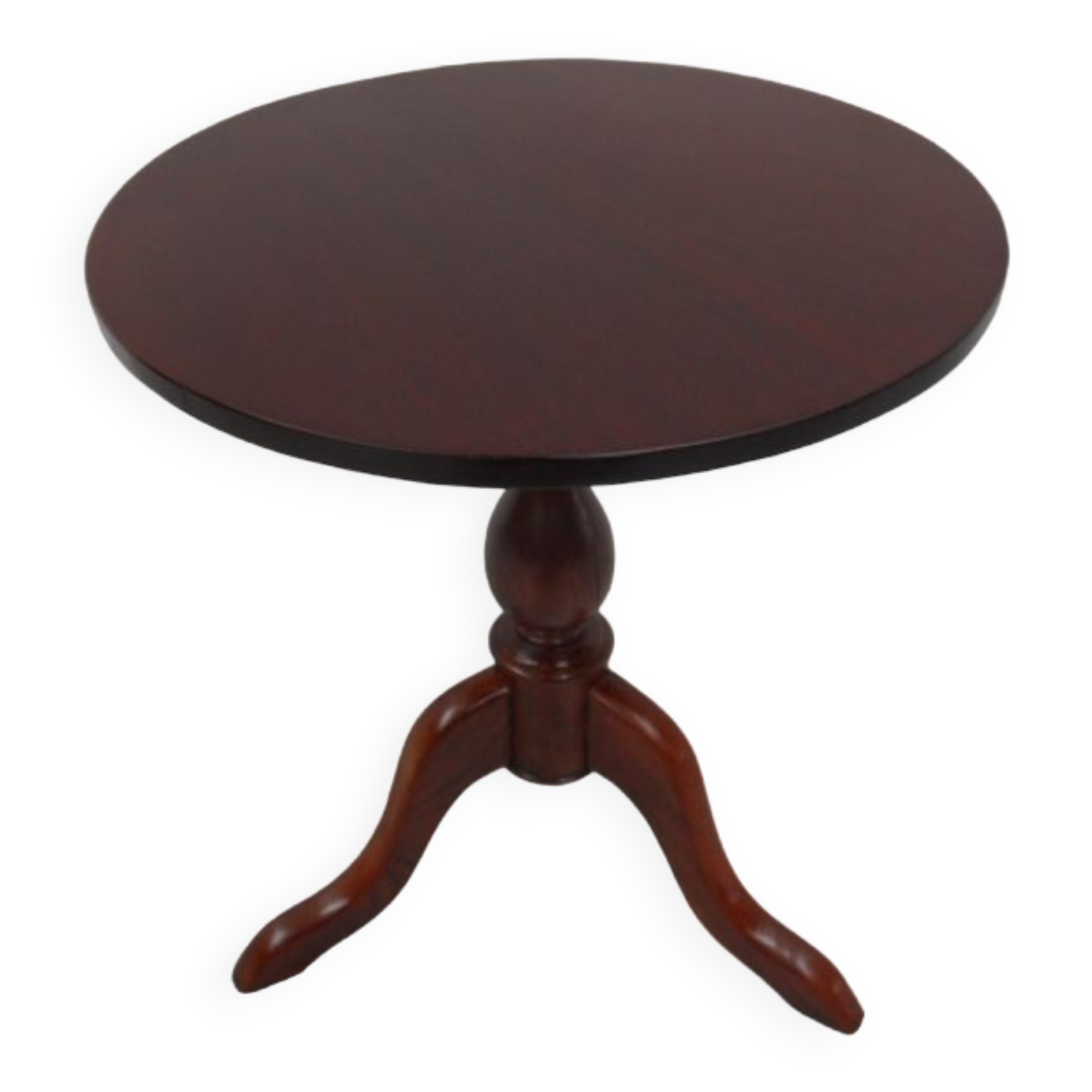 Antique mahogany round side table