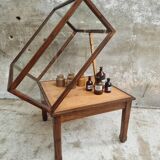 Old display cabinet shop display case or museum cabinet