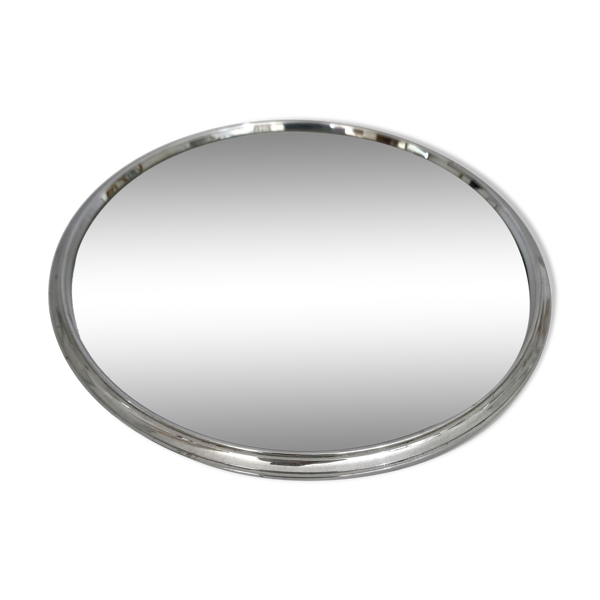 Plateau miroir art déco 40x40cm