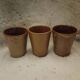 Vintage Iridescent Stoneware Coffee Mugs