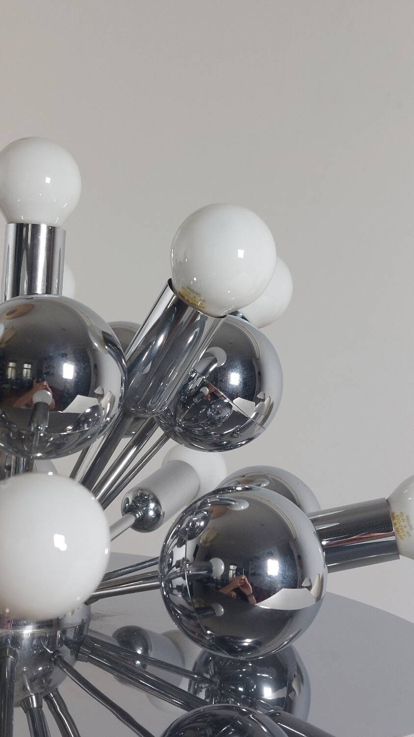 Vintage Sputnik wall/ceiling light from the space age, Cossack style.