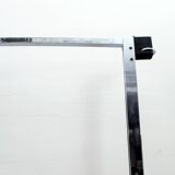 Mid-Century Modern Italian Steel and Travertine Floor Lamp, 1970s