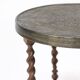 1920's Side-Table with Oak Frame and Brass top
