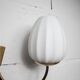 Pair of 1960 opaline and brass wall lights from Italy