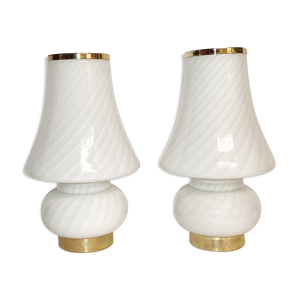lampes de table en verre