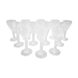 12 glasses of wine cooked Saint Louis model Chantilly