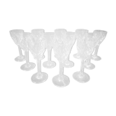 12 glasses of wine cooked Saint Louis model Chantilly