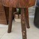 Tabouret tripode brutaliste