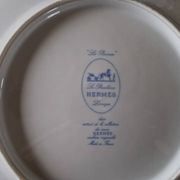 Limoges porcelain for Hermès, Paris - Set of 4 flat plates - Les Pivoines