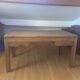 Grande table basse en teck massif avec 2 tiroirs traversants – Design intem