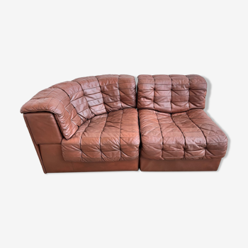 Desede DS11 sofa in brown leather