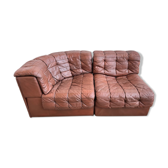 Desede DS11 sofa in brown leather