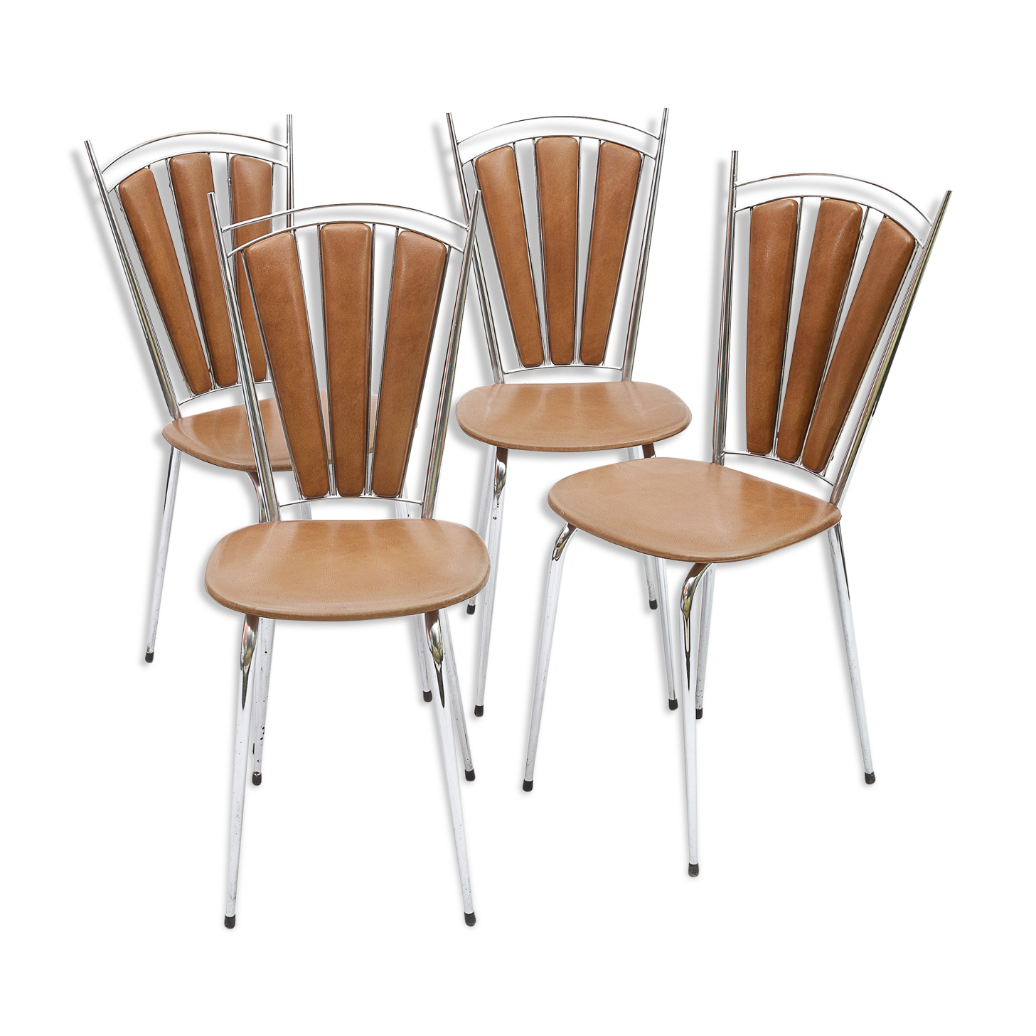 4 Soudexvinyl chairs