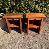 Brutalist bedside tables