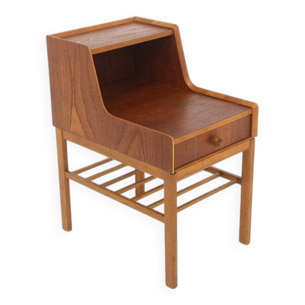 Table de chevet scandinave en teck, Suède, 1960