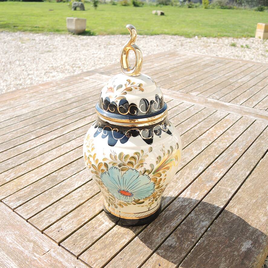 Antique Large Ceramic Pot by Hubert Becquet