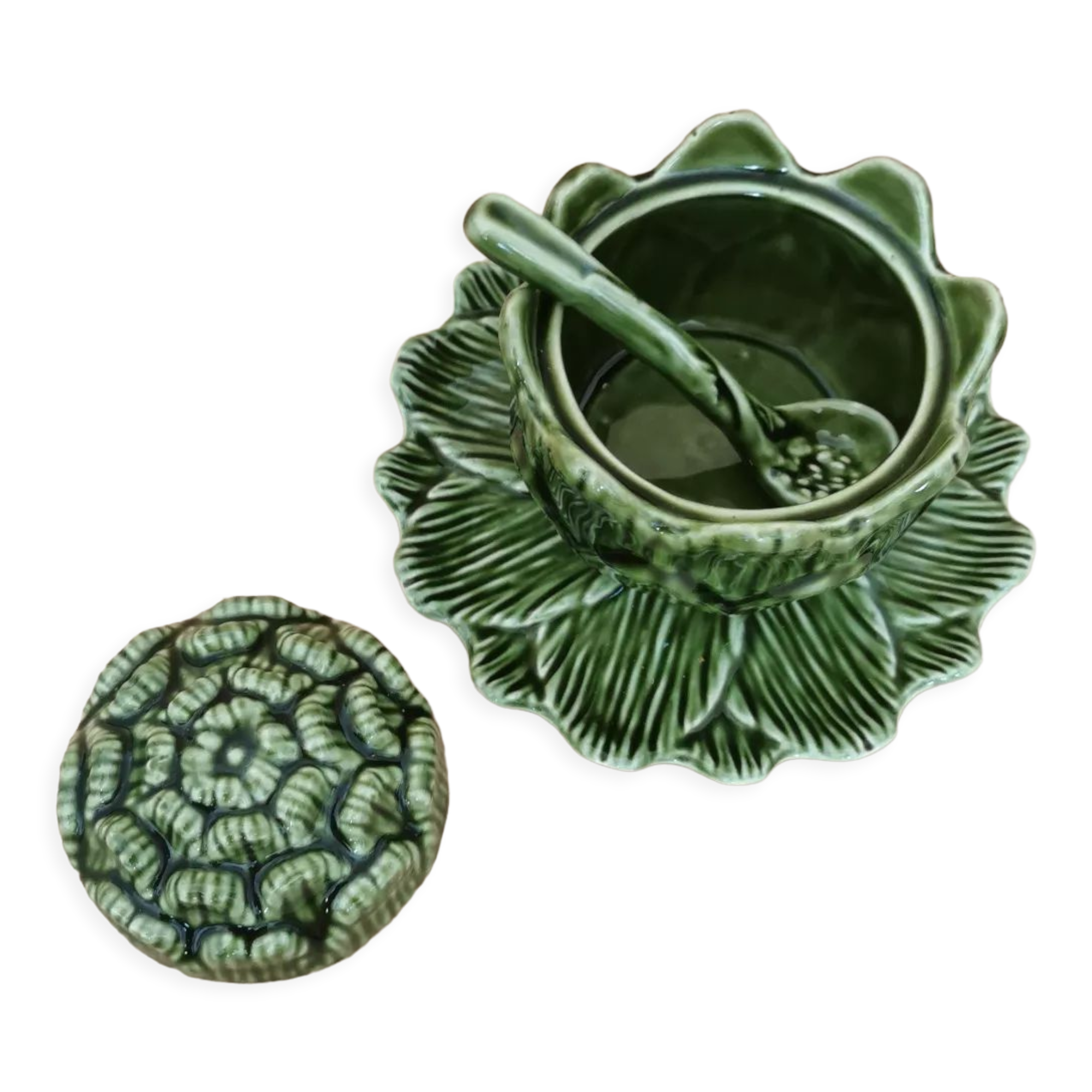Slurry artichoke pot with spoon