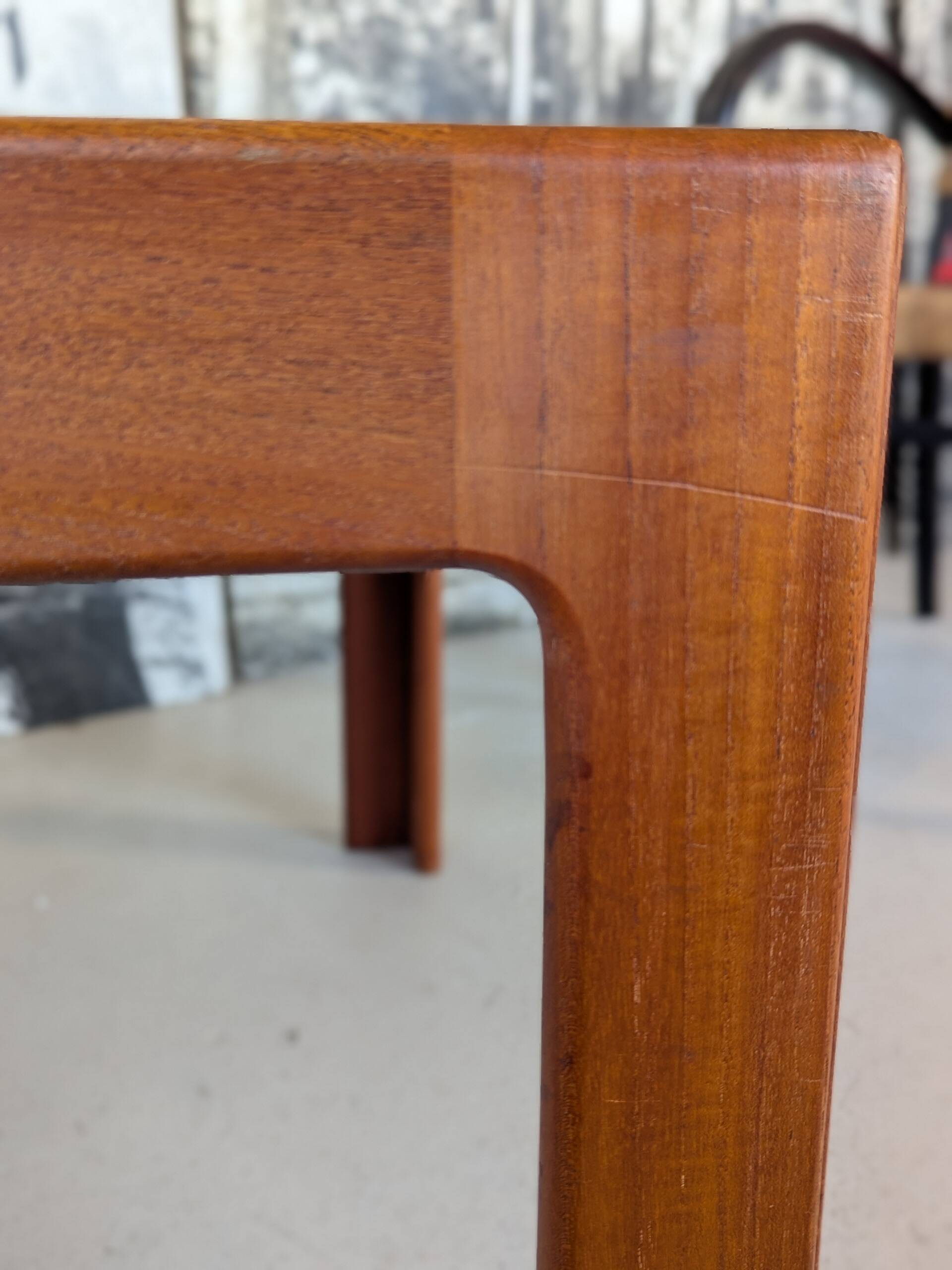 Square teak coffee table by Illum Wikkelso for N.Eilersen