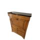 Old solid wood and black marble secretary