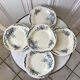 Set of 5 hollow plates Terre de Fer Salins model "Rocaille"