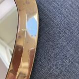Urdu oval mirror solid brass